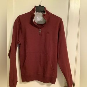 Champion mock half zip sweatshirt